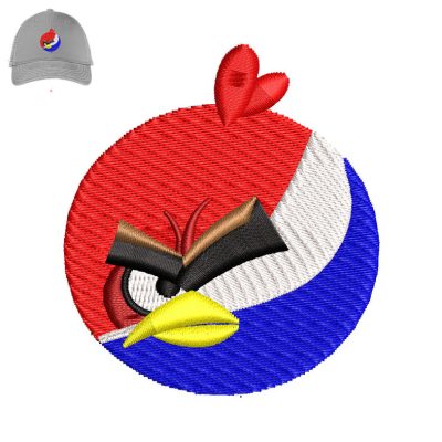 Angry Birds Embroidery logo for Cap.
