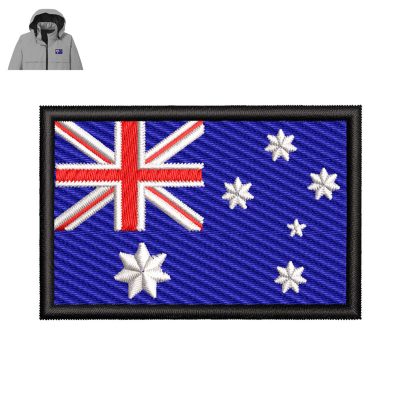 Australia Flag Patch Embroidery logo for Jacket.