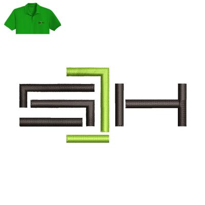 Best SH Embroidery logo for Polo Shirt.
