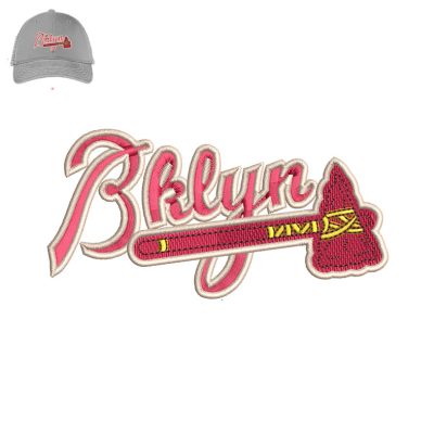 Best Bklyn Embroidery logo for Cap.