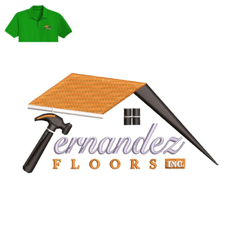 Ernandez Floors Embroidery logo Embroidery Logo Near me Em