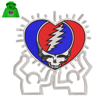 Grateful Dead Embroidery logo for Hoodie.