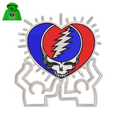 Grateful Dead Embroidery logo for Hoodie.