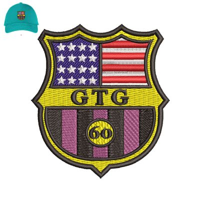 Best Gtg Embroidery logo for Cap.