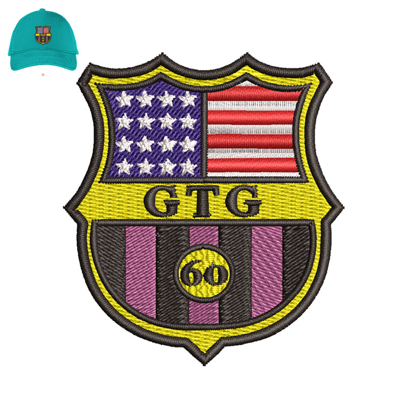 Best Gtg Embroidery logo for Cap.