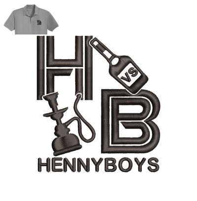 Henny Boys Embroidery logo for Polo Shirt.