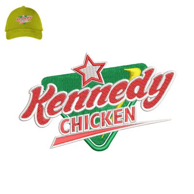 Kennedy Fried Chicken Embroidery logo for Cap.