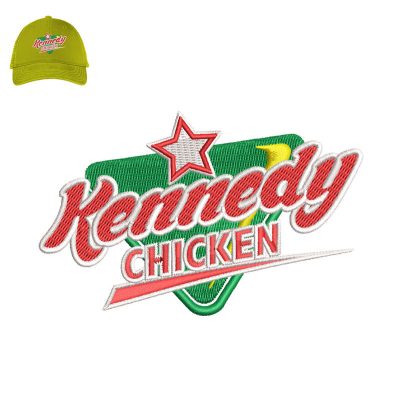 Kennedy Fried Chicken Embroidery logo for Cap.