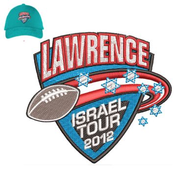 Lawrence Israel Embroidery logo for Cap.