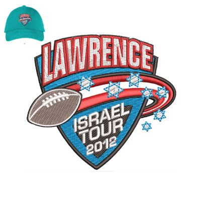 Lawrence Israel Embroidery logo for Cap.