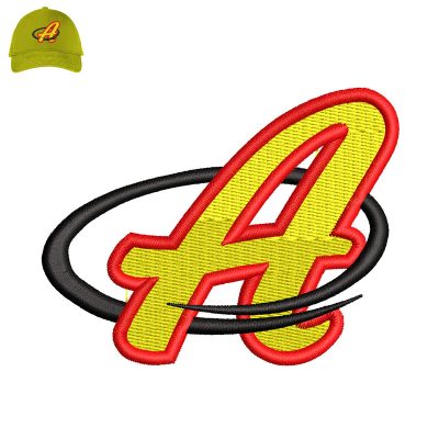 Letter A Embroidery logo for Cap.