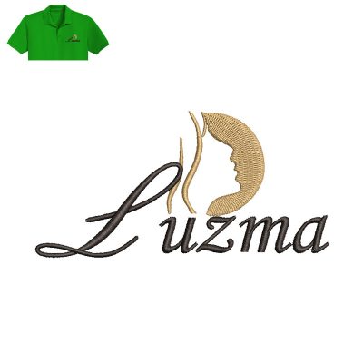 Luzma Embroidery logo for Polo Shirt.