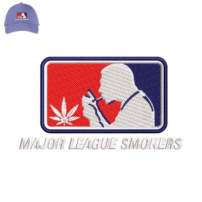 Major League Smokers Embroidery logo for Cap.