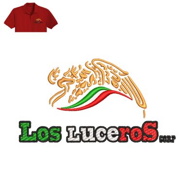 Mexico Independiente Embroidery logo for Polo Shirt.