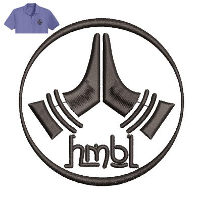 Namaste Hand Embroidery logo for Polo Shirt.