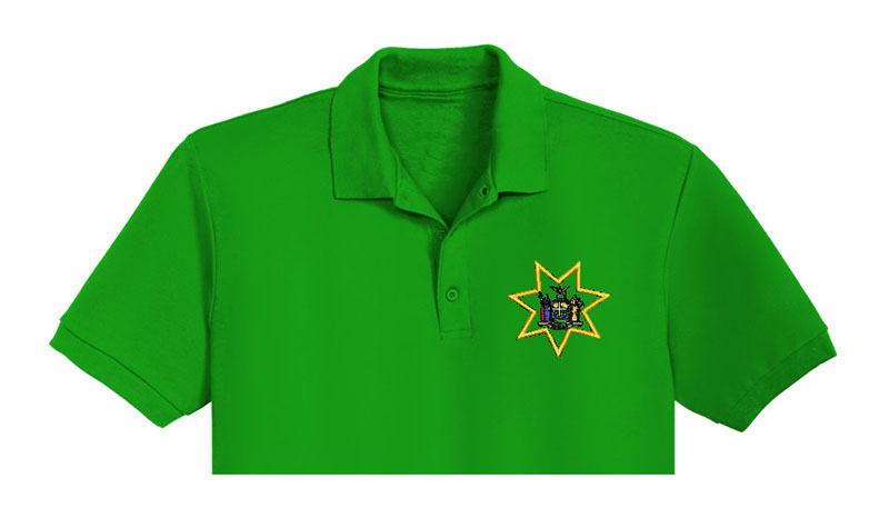New York State Human Rights Embroidery logo for polo shirt.