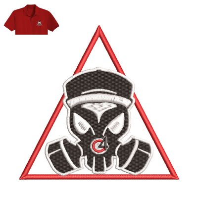 Real G4 Life Mask Embroidery logo for Polo Shirt.