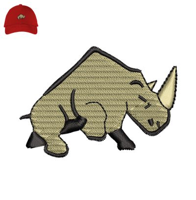 Rinoceronte Embroidery logo for Cap.