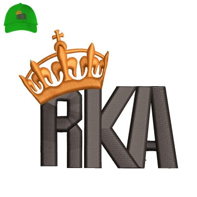 RKA 3d puff Embroidery logo for Cap.