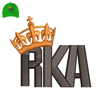 RKA 3d puff Embroidery logo for Cap.