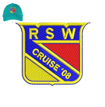 Rsw Cruise Embroidery logo for Cap.
