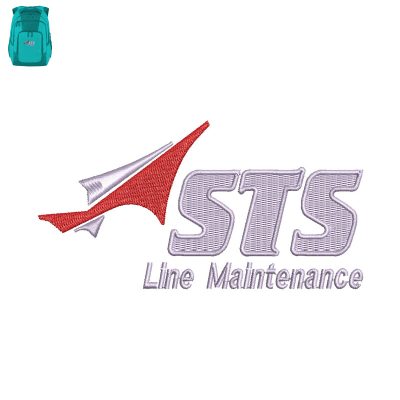 STS Line Maintenance Embroidery logo for Bag.