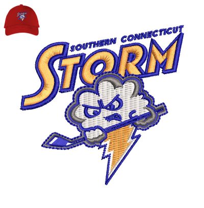 Southern Ct Strom Embroidery logo for Cap.