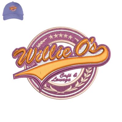 Willie Os Embroidery logo for Cap.