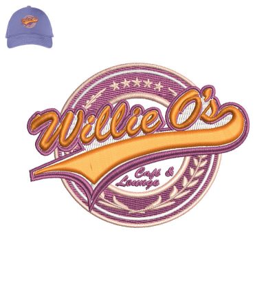 Willie Os Embroidery logo for Cap.