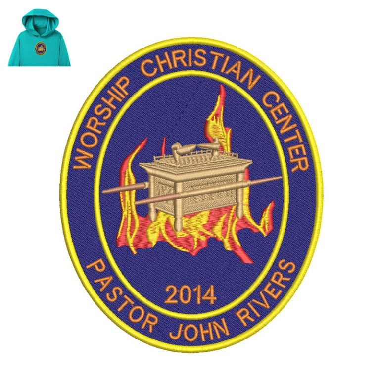 Worship Christian Center Embroidery logo Embroidery Logo Near