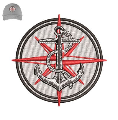 Anchor Embroidery logo for Cap.