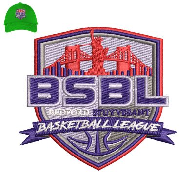 BSDL Basketball League Embroidery logo for Cap.