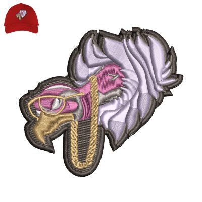 Bird 3d puff Embroidery logo for Cap.