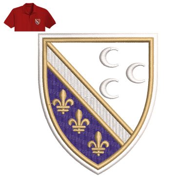 Bosniaks Of Serbia Embroidery logo for Polo Shirt.