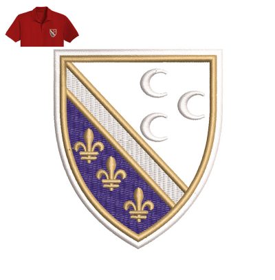 Bosniaks Of Serbia Embroidery logo for Polo Shirt.