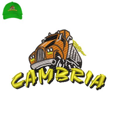 Cambria Embroidery logo for Cap.