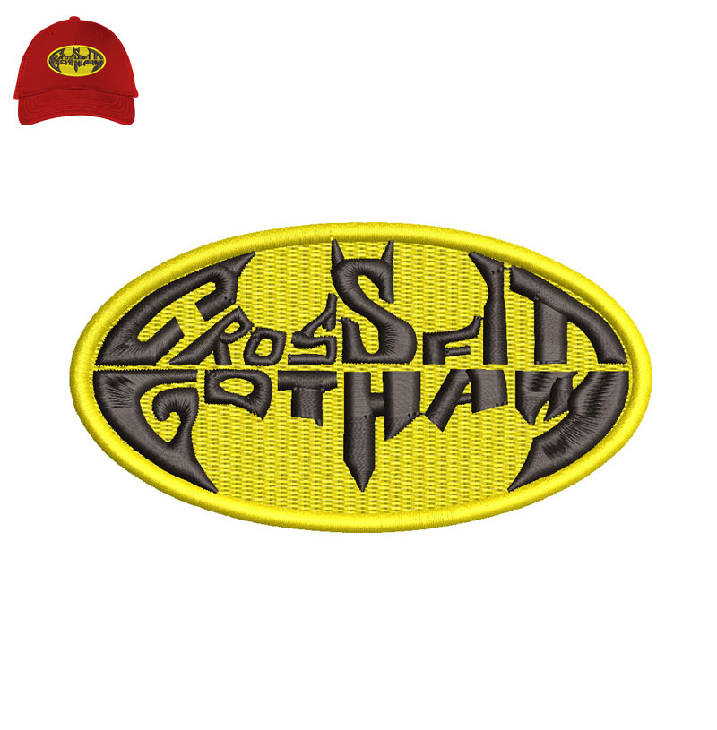 Crossfid Gotham Embroidery logo for Cap.
