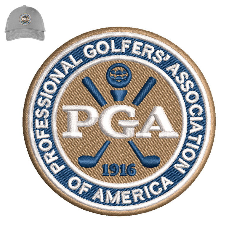 Golfers Association Embroidery logo for Cap.