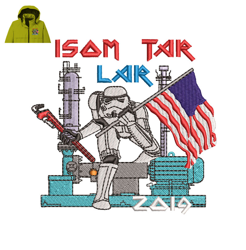 Isom Tar Lar Embroidery logo for Jacket.