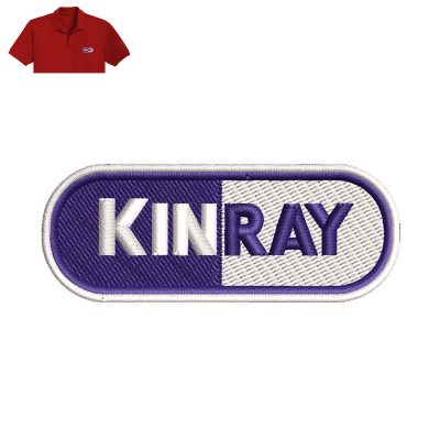 Kinray Embroidery logo for Polo Shirt.