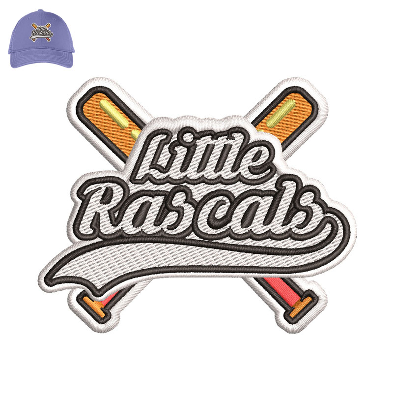 Little Rascals Embroidery logo for Cap.