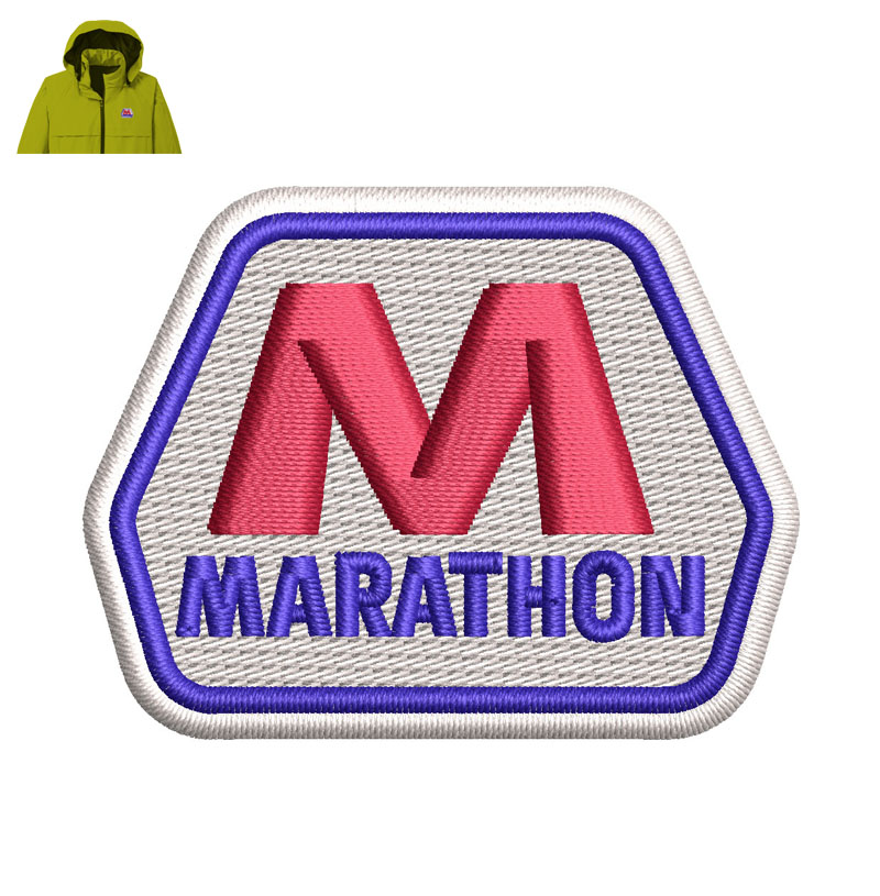 Marathon Company Embroidery logo for Jacket.