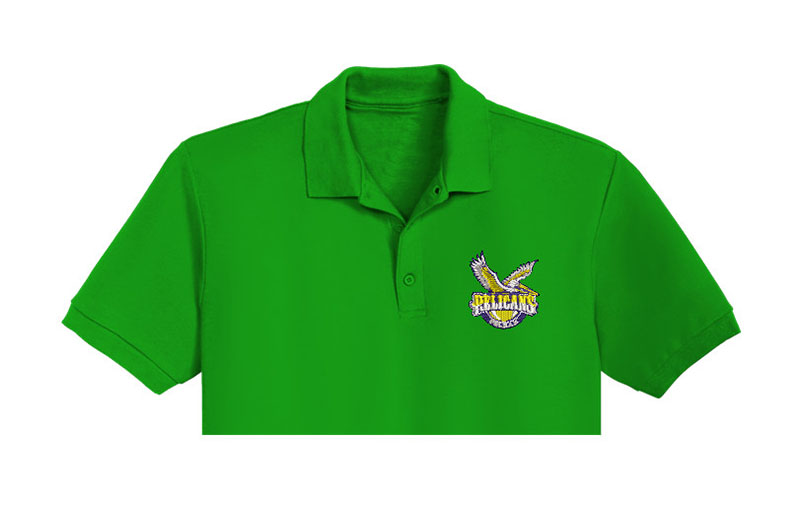 Pelicans Embroidery logo for Polo Shirt.