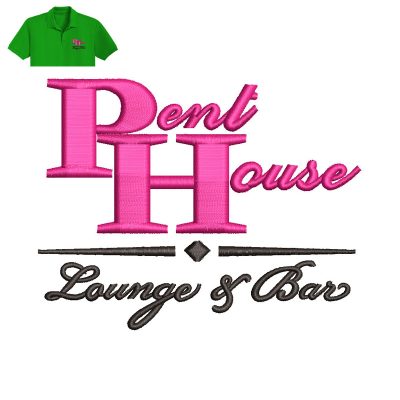 Pent House Embroidery logo for Polo Shirt.