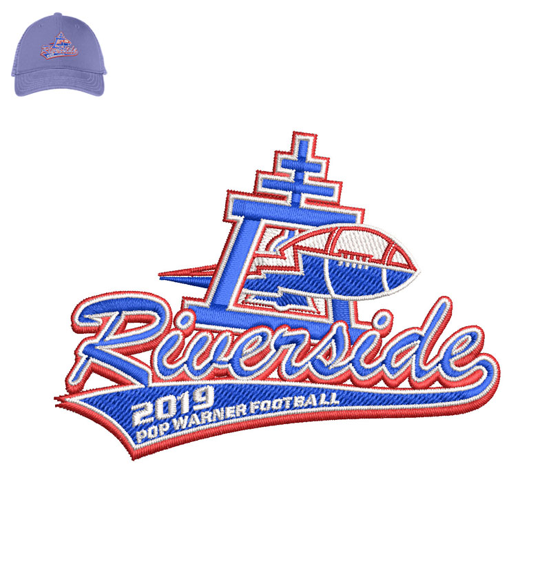 Riuerside Embroidery logo for Cap.