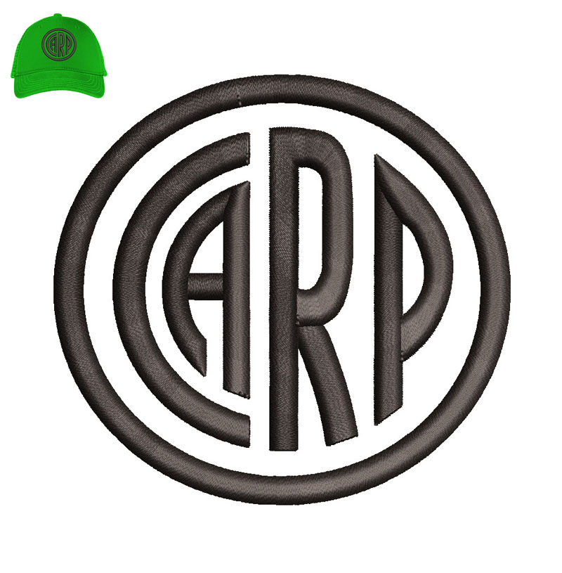 River Plate 3d puff Embroidery logo for Cap.