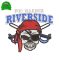 RiverSide Embroidery logo | Embroidery Logo Near me | Emb