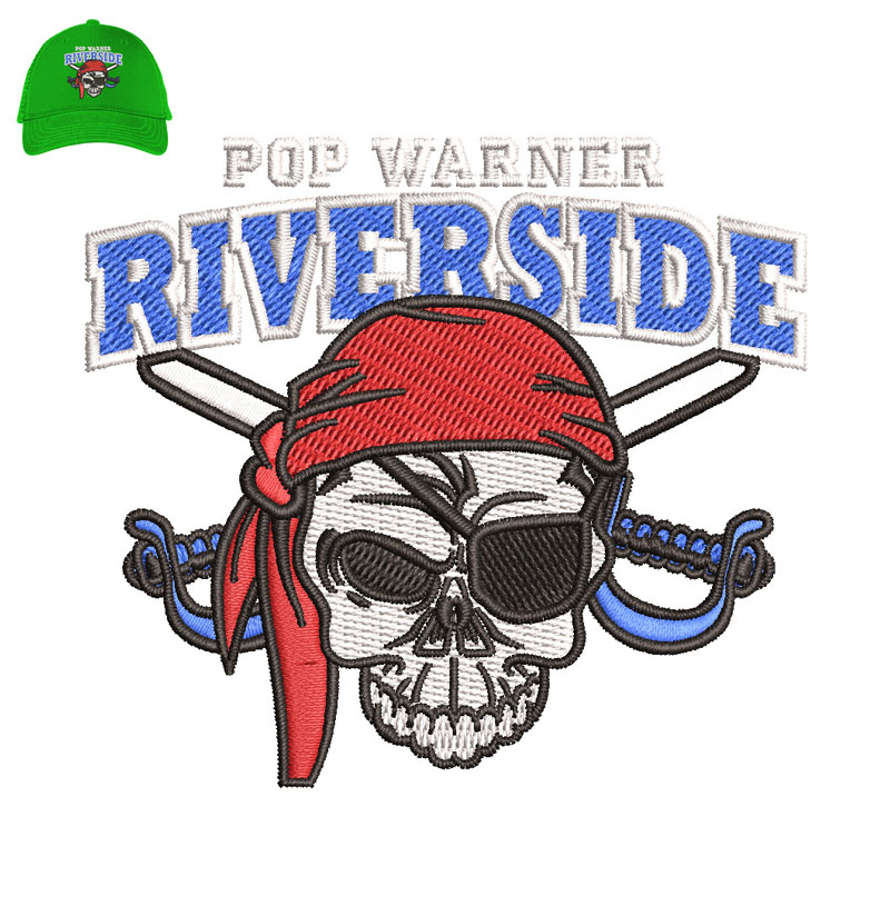 RiverSide Embroidery logo for Cap.