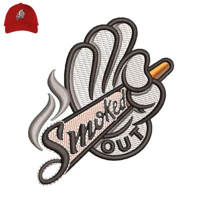 Smoked Out Embroidery logo for Cap.