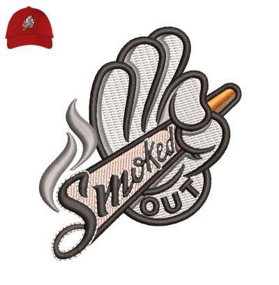 Smoked Out Embroidery logo for Cap.